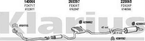 Klarius 360915E - Sistem de esapament aaoparts.ro