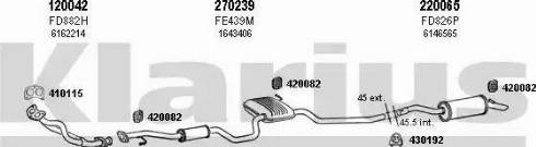 Klarius 360917E - Sistem de esapament aaoparts.ro