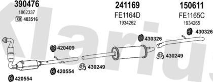 Klarius 362230E - Sistem de esapament aaoparts.ro