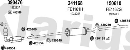 Klarius 362228E - Sistem de esapament aaoparts.ro