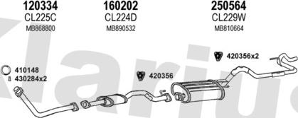 Klarius 210176E - Sistem de esapament aaoparts.ro