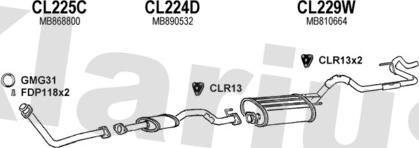 Klarius 210176U - Sistem de esapament aaoparts.ro