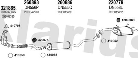 Klarius 270441E - Sistem de esapament aaoparts.ro