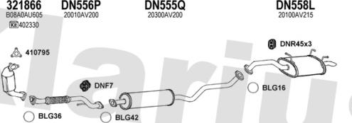 Klarius 270441U - Sistem de esapament aaoparts.ro