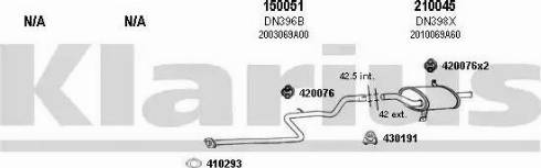 Klarius 270284E - Sistem de esapament aaoparts.ro