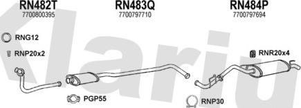 Klarius 720200U - Sistem de esapament aaoparts.ro