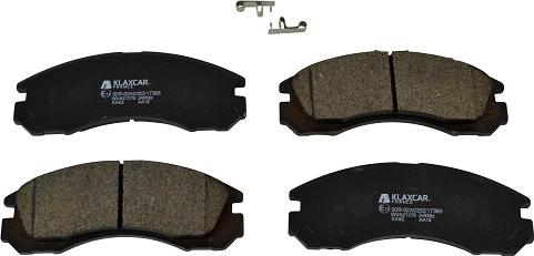 Klaxcar France 24858z - Set placute frana,frana disc aaoparts.ro