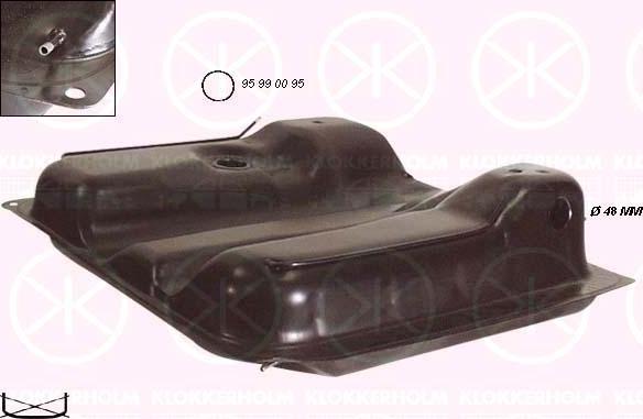 Klokkerholm 9557009 - Rezervor combustibil aaoparts.ro