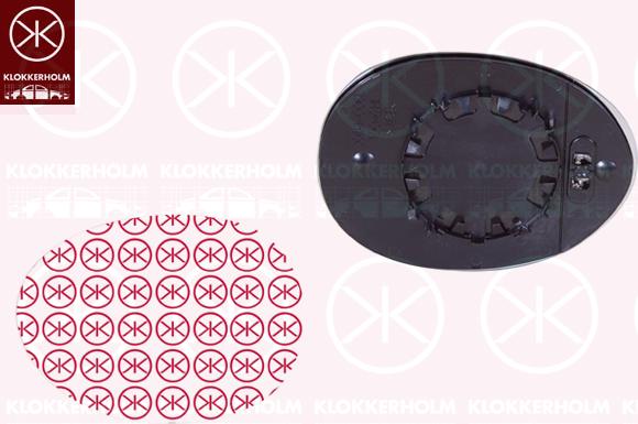 Klokkerholm 40021061 - Sticla oglinda, oglinda retrovizoare exterioara aaoparts.ro
