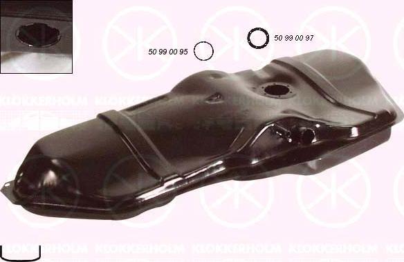 Klokkerholm 5049018 - Rezervor combustibil aaoparts.ro