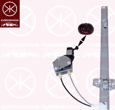Klokkerholm 50881101 - Mecanism actionare geam aaoparts.ro