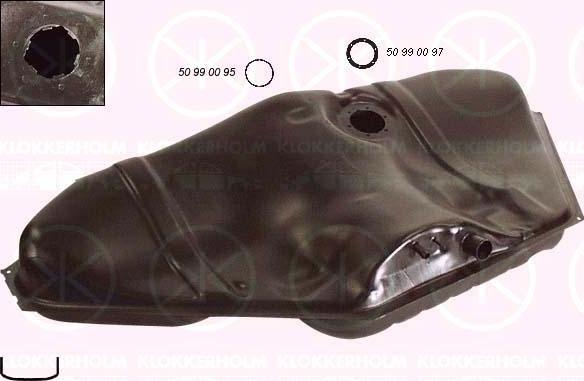 Klokkerholm 5076006 - Rezervor combustibil aaoparts.ro