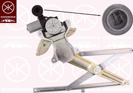 Klokkerholm 68141801 - Mecanism actionare geam aaoparts.ro