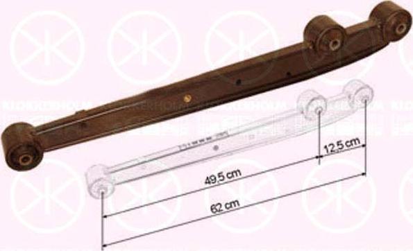 Klokkerholm 6830821 - Brat, suspensie roata aaoparts.ro