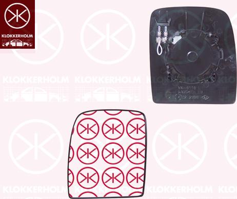 Klokkerholm 05571064 - Sticla oglinda, oglinda retrovizoare exterioara aaoparts.ro