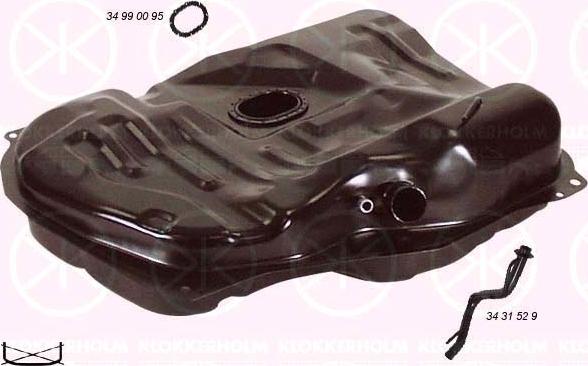 Klokkerholm 3431008 - Rezervor combustibil aaoparts.ro