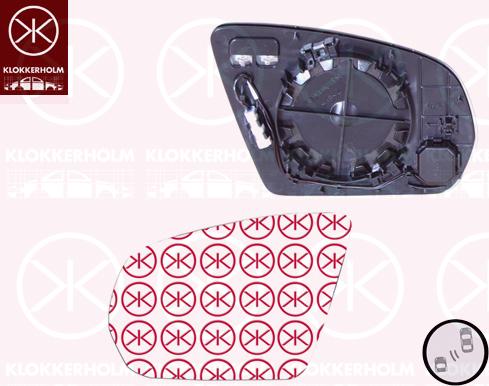 Klokkerholm 35301065 - Sticla oglinda, oglinda retrovizoare exterioara aaoparts.ro