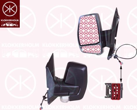 Klokkerholm 25011011 - Oglinda exterioara aaoparts.ro