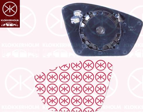 Klokkerholm 75271061 - Sticla oglinda, oglinda retrovizoare exterioara aaoparts.ro