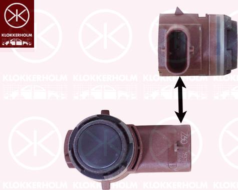 Klokkerholm 78019004 - Sensor, ajutor parcare aaoparts.ro