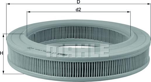 KNECHT LX 431 - Filtru aer aaoparts.ro