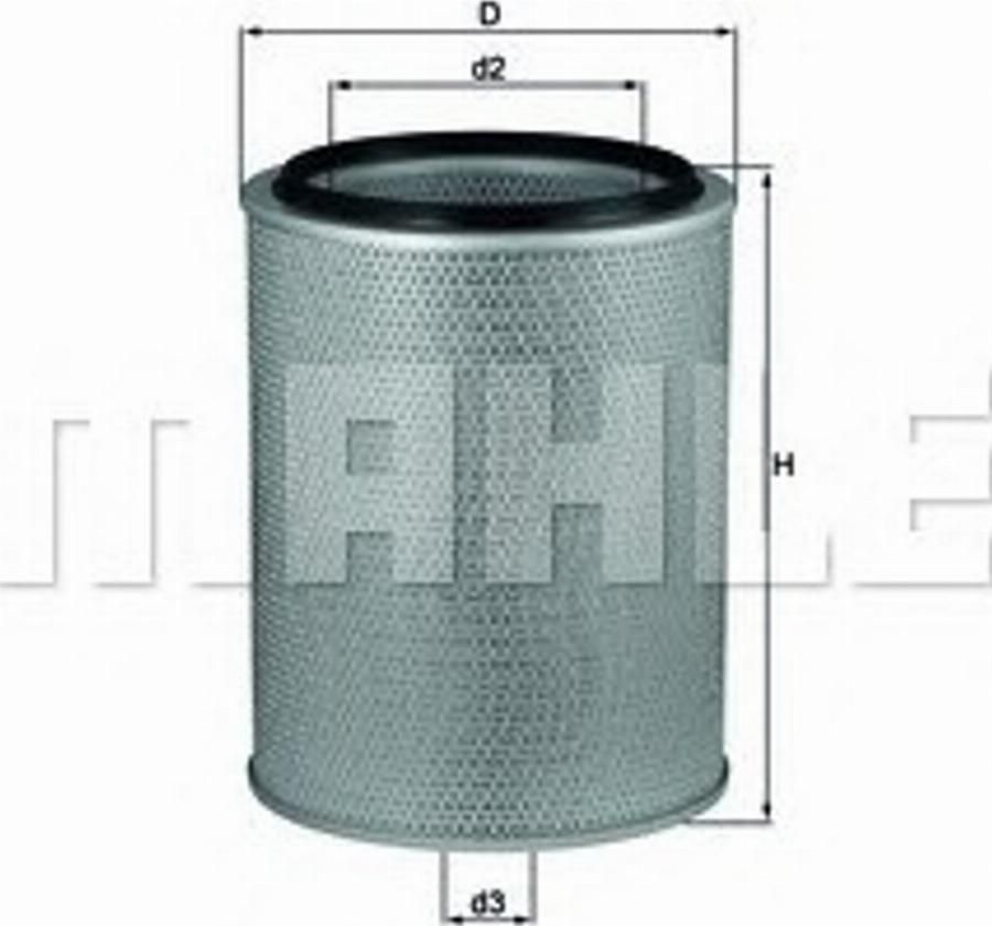 KNECHT LX 631 - Filtru aer aaoparts.ro