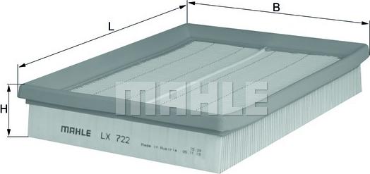 KNECHT LX 722 - Filtru aer aaoparts.ro