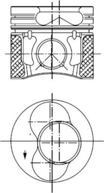 Kolbenschmidt 99850600 - Piston aaoparts.ro