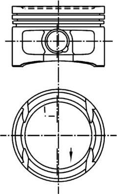 Kolbenschmidt 99562600 - Piston aaoparts.ro