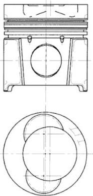 Kolbenschmidt 99339600 - Piston aaoparts.ro