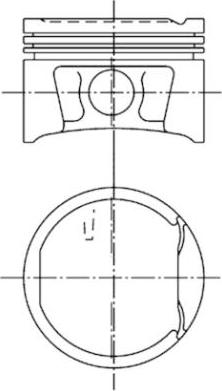 Kolbenschmidt 99746600 - Piston aaoparts.ro