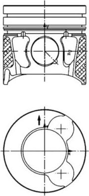 Kolbenschmidt 99700600 - Piston aaoparts.ro