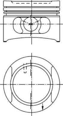 Kolbenschmidt 94492700 - Piston aaoparts.ro