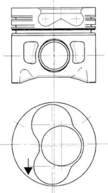 Kolbenschmidt 94429700 - Piston aaoparts.ro