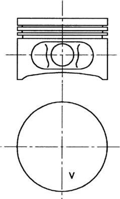 Kolbenschmidt 99646600 - Piston aaoparts.ro