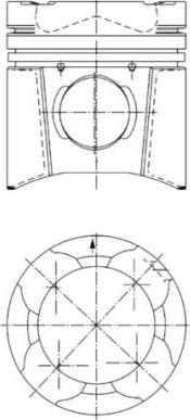 Kolbenschmidt 94846600 - Piston aaoparts.ro