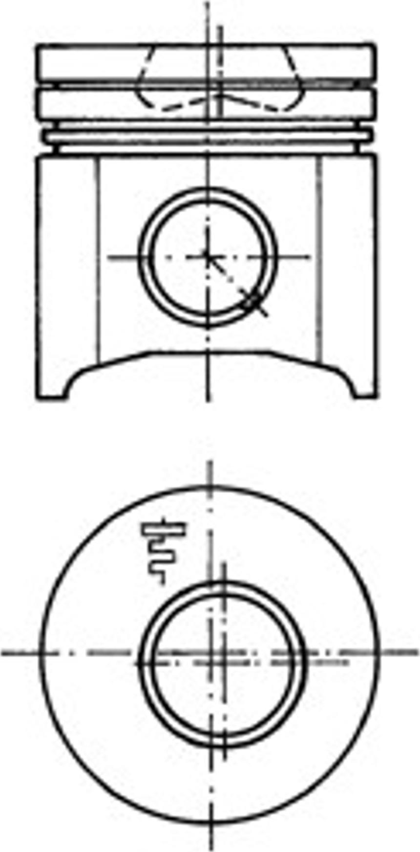 Kolbenschmidt 94382640 - Piston aaoparts.ro