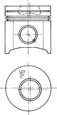 Kolbenschmidt 94726600 - Piston aaoparts.ro