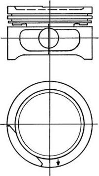 Kolbenschmidt 90555623 - Piston aaoparts.ro