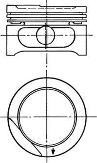 Kolbenschmidt 90556630 - Piston aaoparts.ro