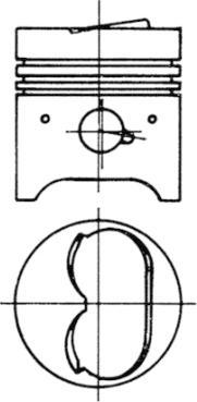 Kolbenschmidt 90092630 - Piston aaoparts.ro