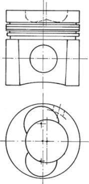 Kolbenschmidt 93137600 - Piston aaoparts.ro