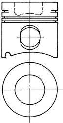 Kolbenschmidt 91487700 - Piston aaoparts.ro