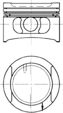 Kolbenschmidt 91532600 - Piston aaoparts.ro