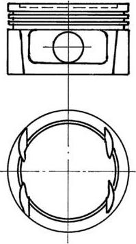 Kolbenschmidt 91023700 - Piston aaoparts.ro
