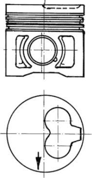 Kolbenschmidt 91386620 - Piston aaoparts.ro