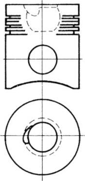 Kolbenschmidt 93554600 - Piston aaoparts.ro