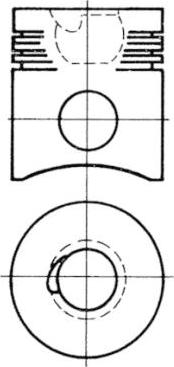 Kolbenschmidt 93552600 - Piston aaoparts.ro