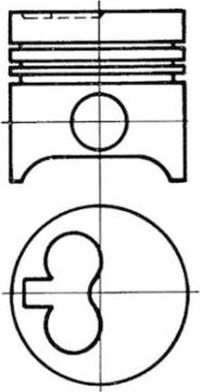 Kolbenschmidt 93520950 - Set raparatii, piston / bucsa cursa cilindru aaoparts.ro