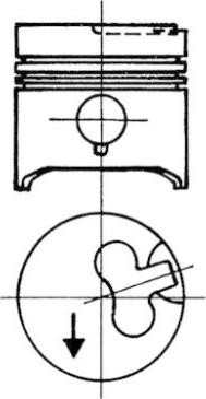 Kolbenschmidt 93578600 - Piston aaoparts.ro